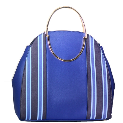 Vegan Leather Fashion Handbag P21458 39122 Blue
